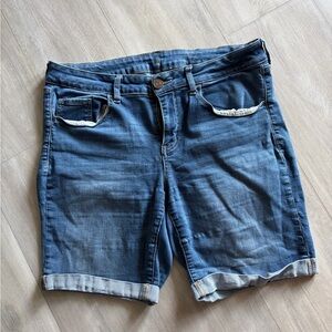 Women's Blue Denim Shorts